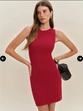 Reformation 🍅 Christa Cotton Sweater Dress